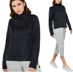 Under Armour Women's Move Mock Neck Black Sweatshirt 1324686 Size XL